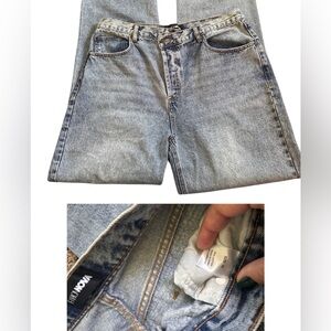 Fashion Nova Light Wash size 15 Wide Leg Jeans